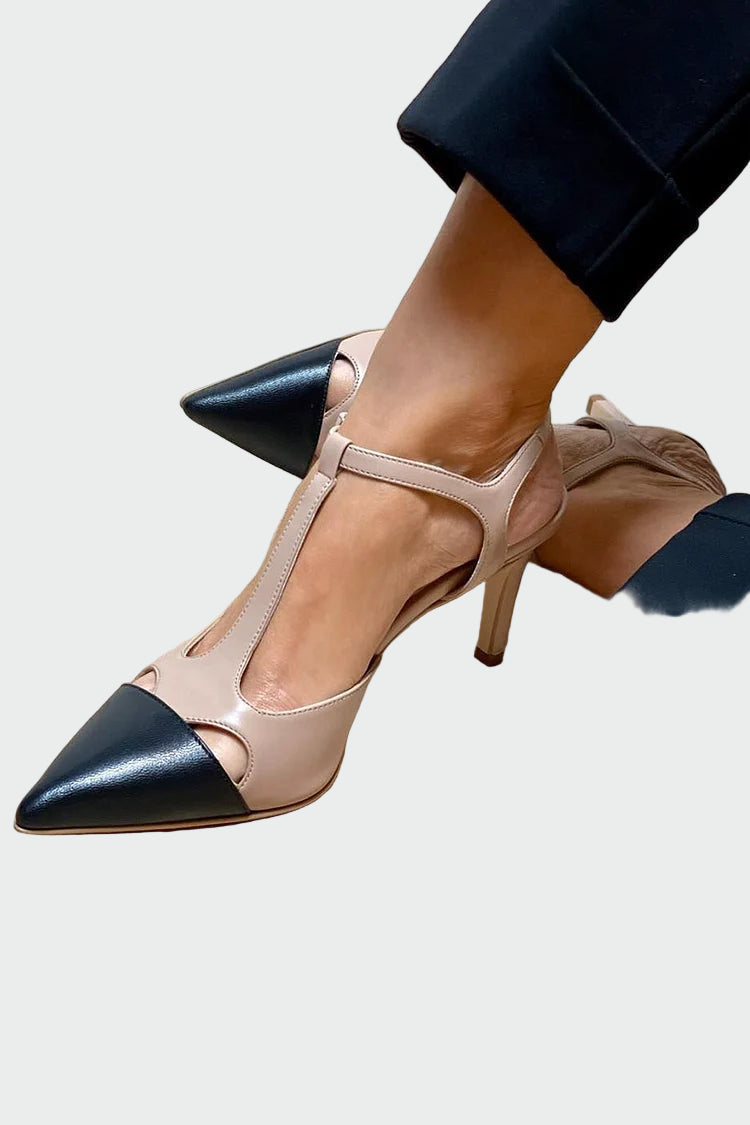 Kaksiväriset korkokengät | remmillä