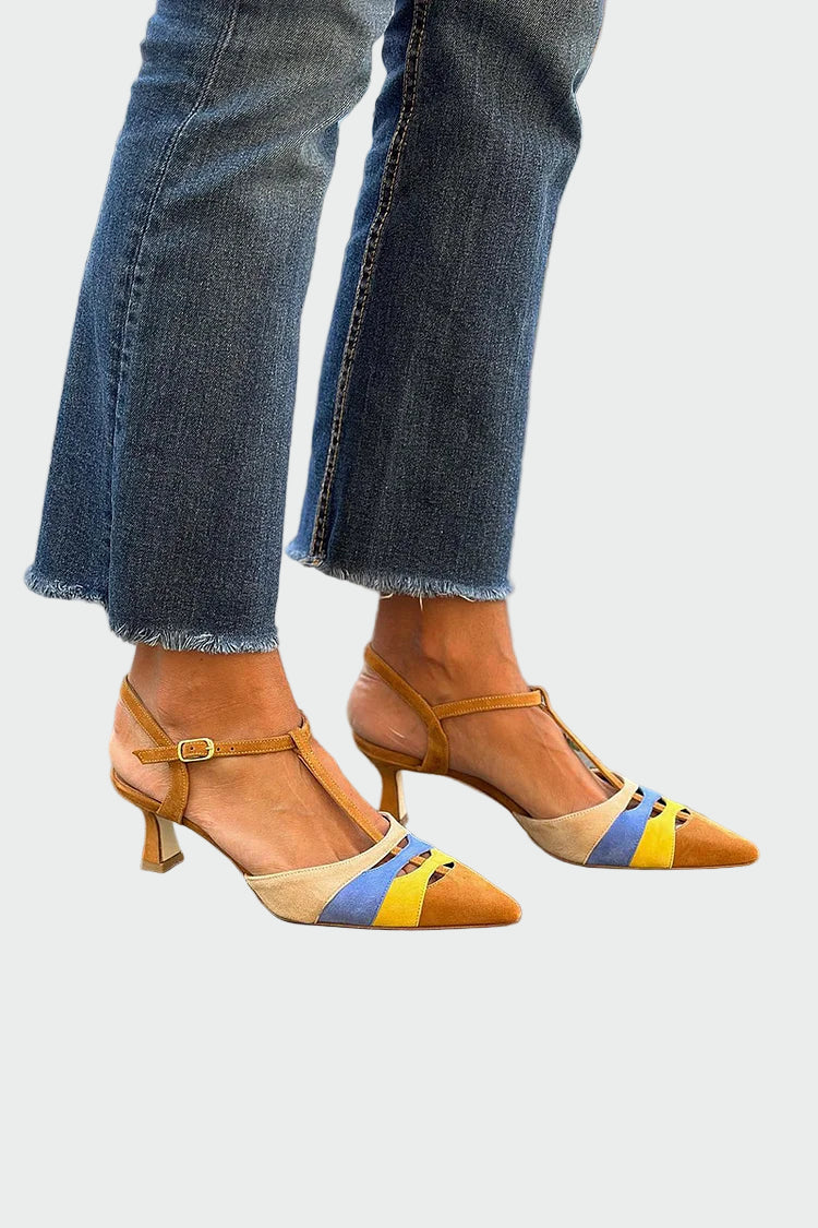 Matala korko | monivärisellä yksityiskohdalla