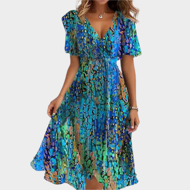 Ilmava Kukallinen Mekko | V-aukolla