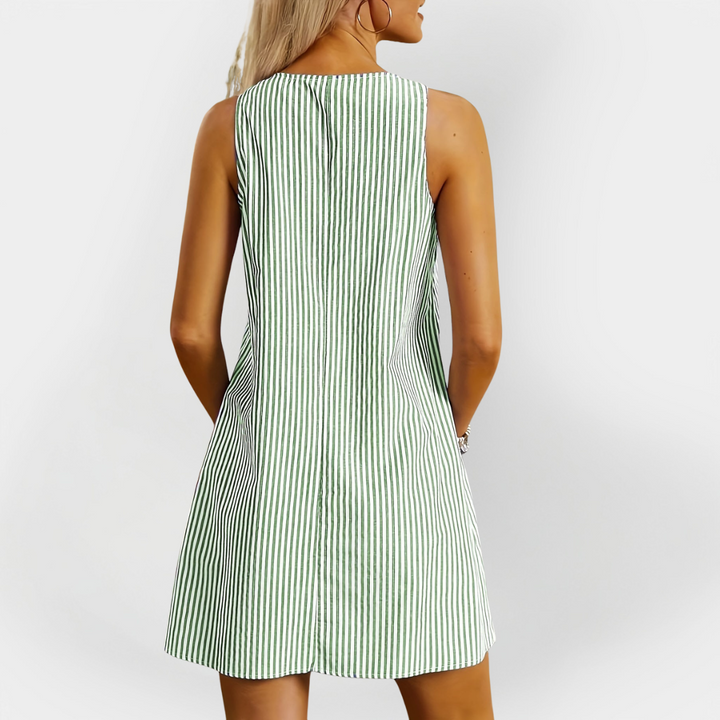 Ilman Hihnoja | Raidallinen Mekko