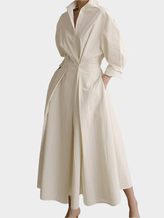 Tyylikäs A-linjainen Mekko | Polo-kaulus