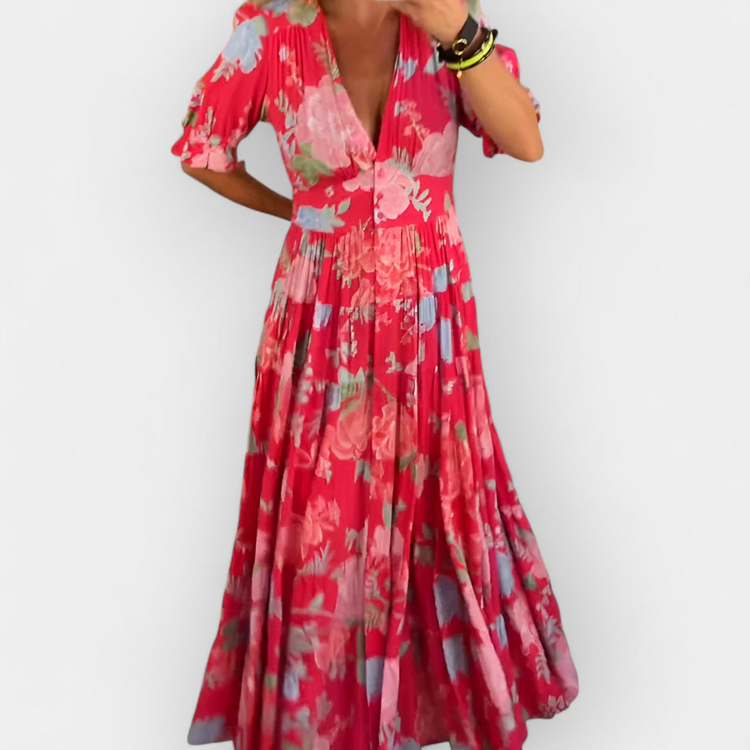 Kevyt Kukallinen Mekko | Taskuilla