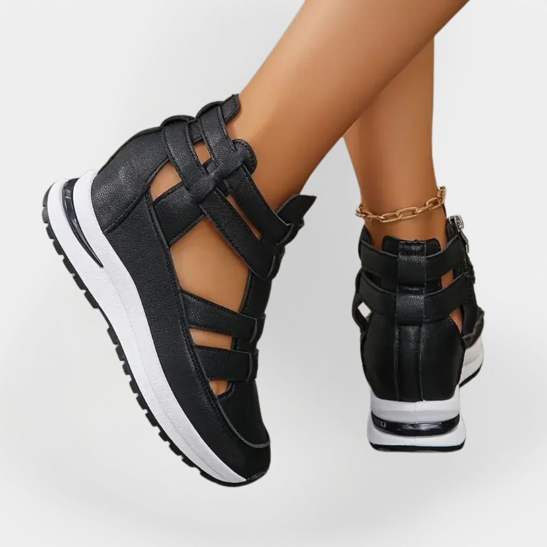 Tyylikäs Kevyt Korkokenkä | Sivuvetoketjulla