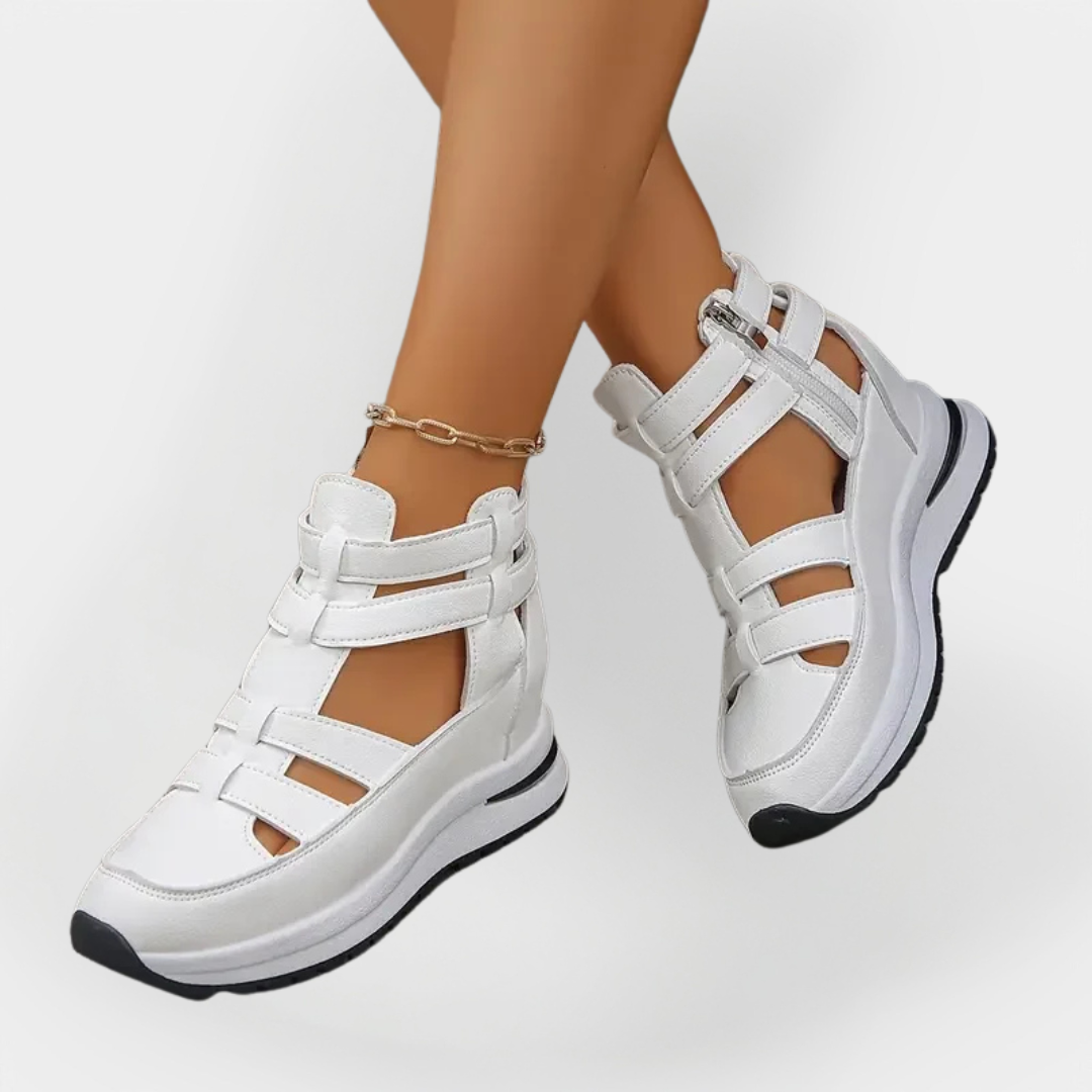 Tyylikäs Kevyt Korkokenkä | Sivuvetoketjulla