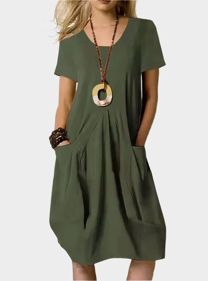 Ilmava Pitkä Mekko | Taskuilla