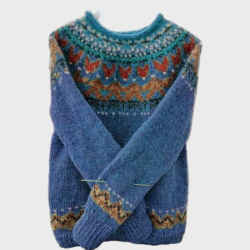 Neulepusero | Vintage Jacquard Kuviolla