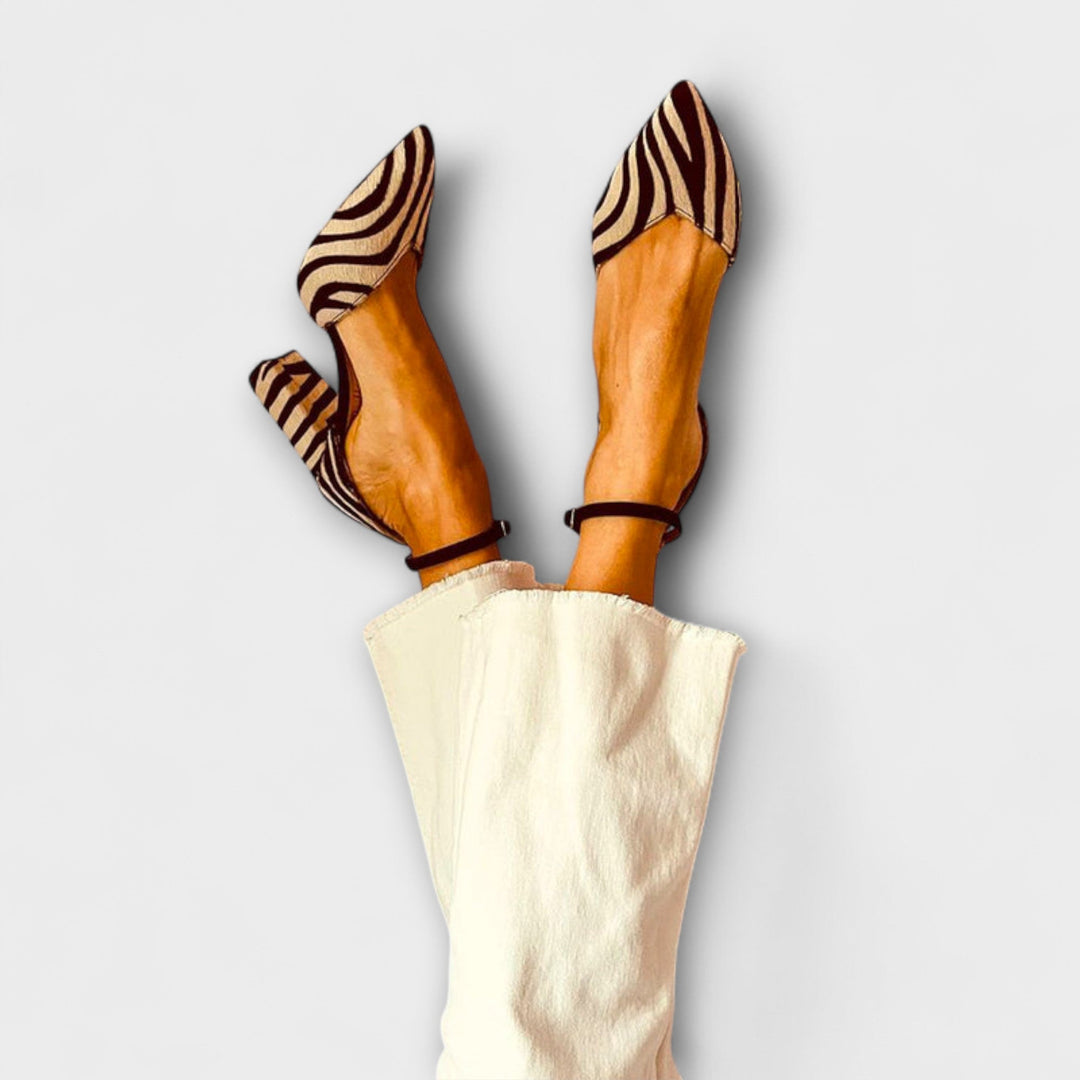 Zebrina | Zebra-kuvioiset korkokengät