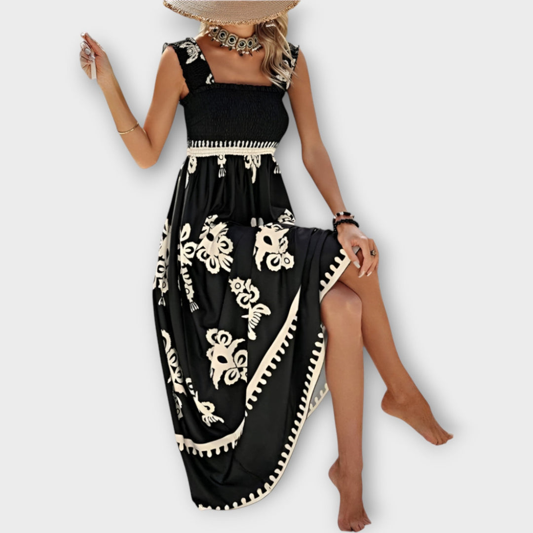 Tyylikäs Rantal Dressi | Neliömäisellä Kaula-aukolla