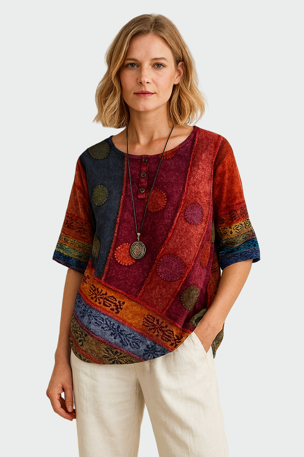 Pehmeä t-paita | Taiteellinen kuviolla