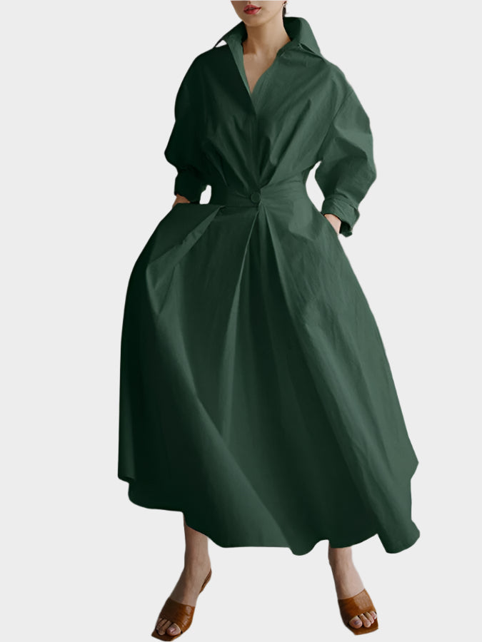 Tyylikäs A-linjainen Mekko | Polo-kaulus