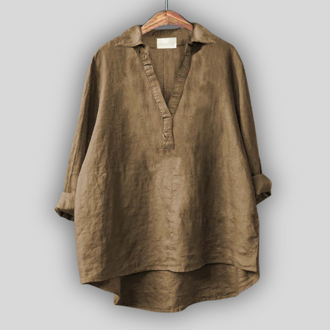 Valkoinen Pellavapaita | V-aukolla