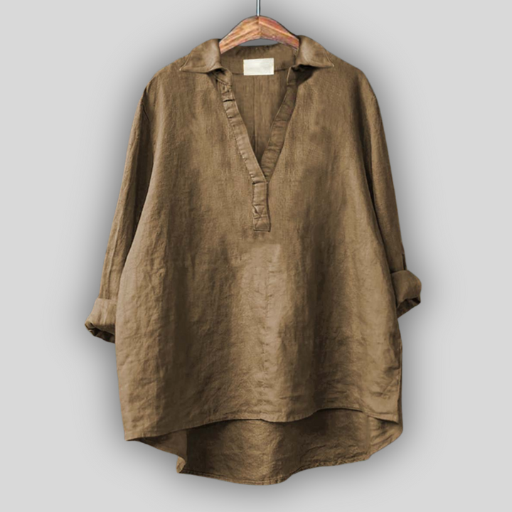 Valkoinen Pellavapaita | V-aukolla