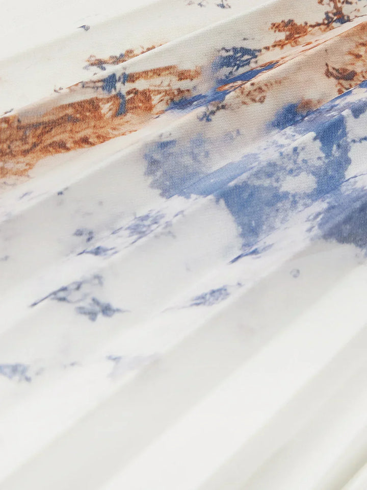 Pitkä Mekko | Puffihihnoilla ja V-aukolla