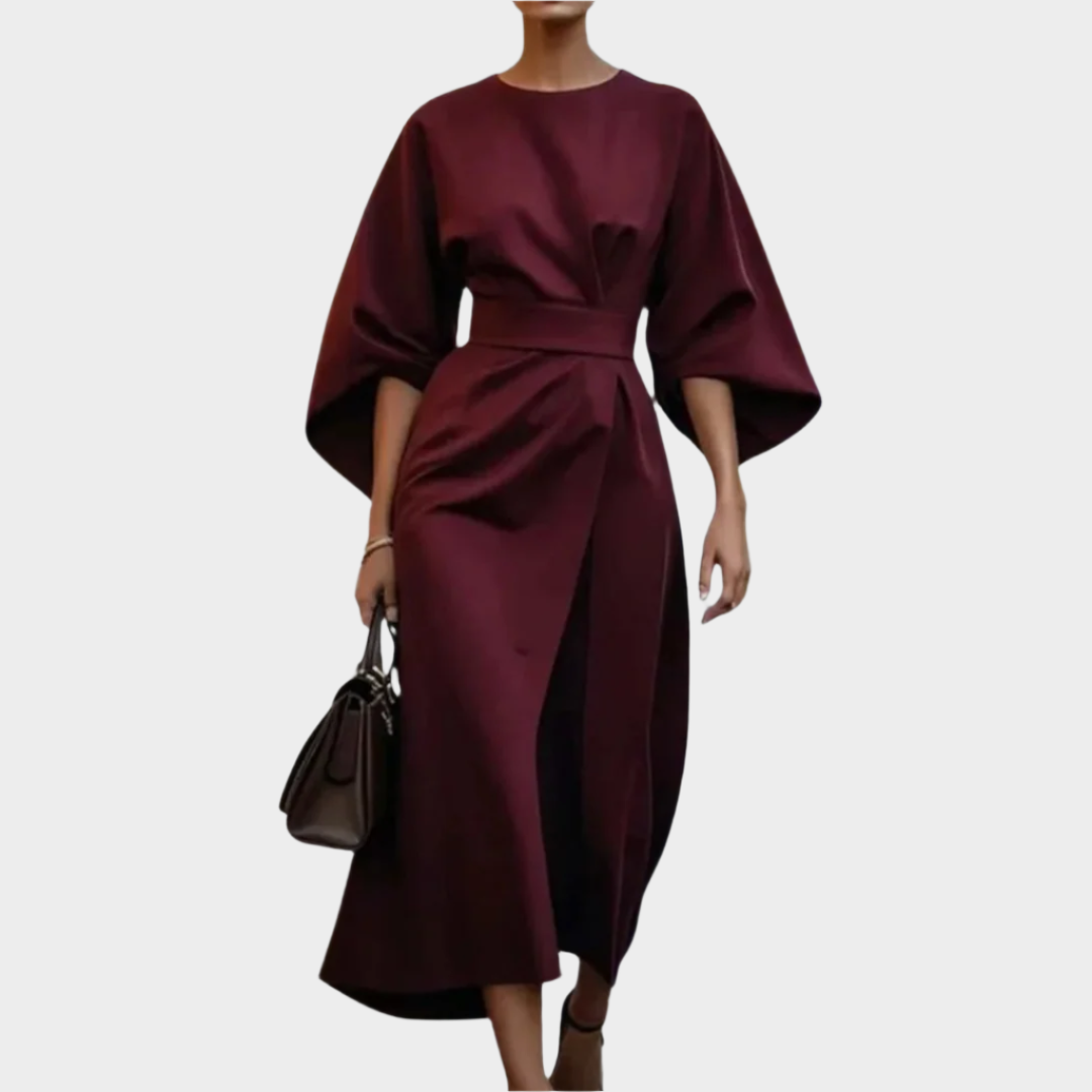 Minimalistinen Mekko | Vyöllä ja Leveillä Hihoilla