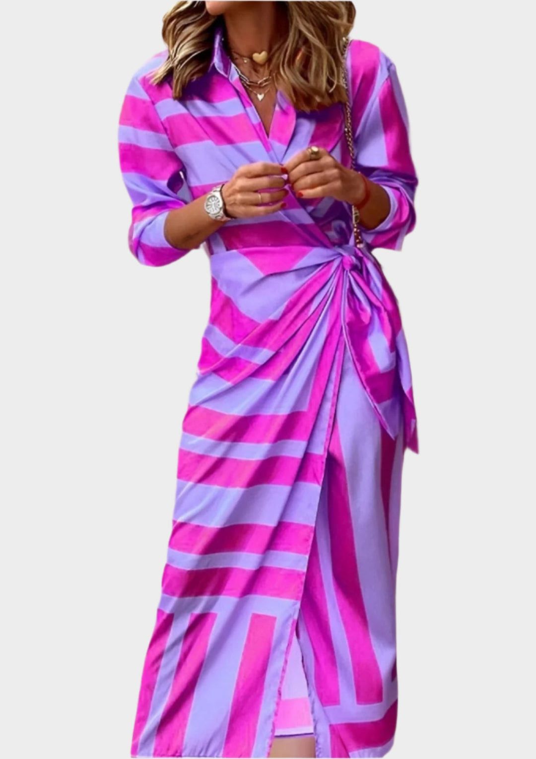 Tulostettu Mekko | Säädettävällä Vyötäröllä