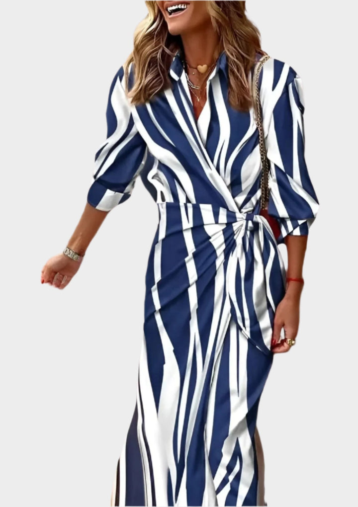 Tulostettu Mekko | Säädettävällä Vyötäröllä