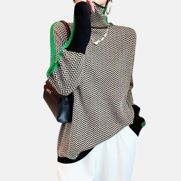 Silja | Jersey, jossa on silmiinpistävät kontrastiraidat