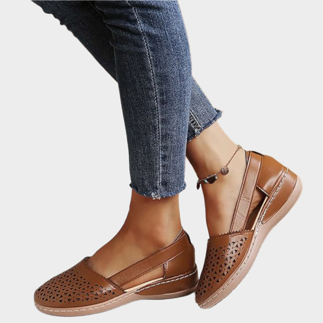 Anatomiset Nahkakengät | Ballerinat Leikkauksilla ja Remmillä