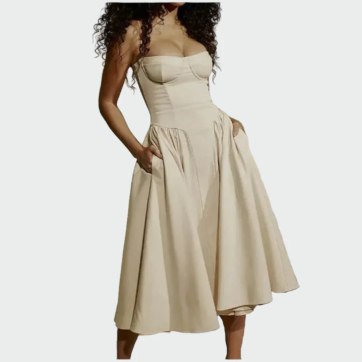 Satiini Maxi Mekko | Ohut