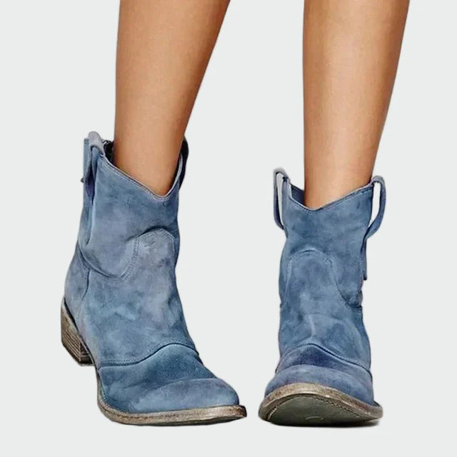 Retro Cowboy Nilkkurit | Stylish Western Ankle Boots