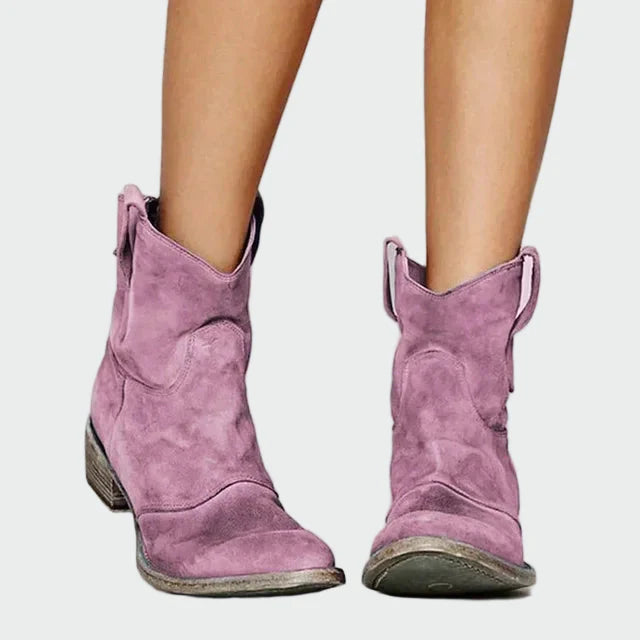 Retro Cowboy Nilkkurit | Stylish Western Ankle Boots