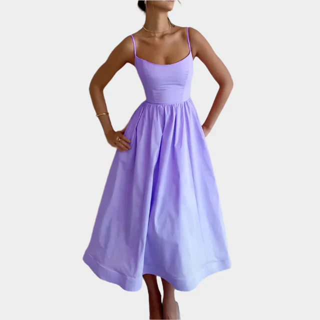 Laaja | Pehmeä Satiini Mekko