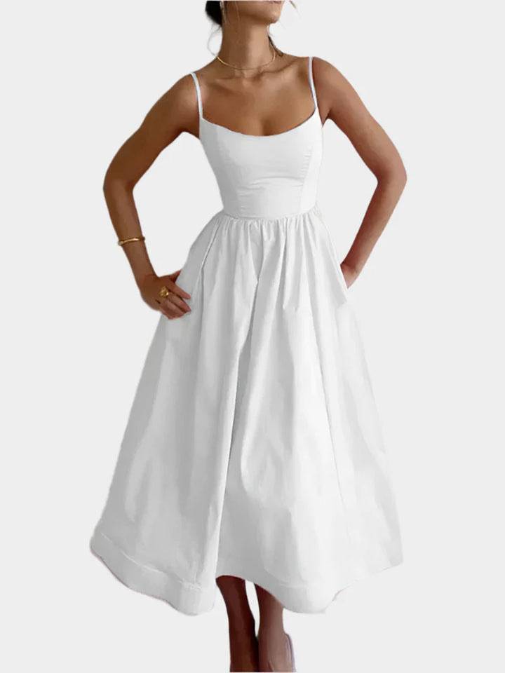 Laaja | Pehmeä Satiini Mekko