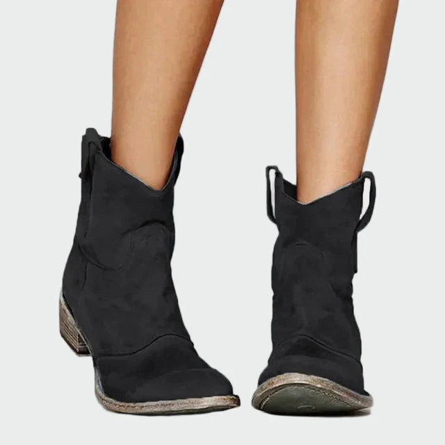 Retro Cowboy Nilkkurit | Stylish Western Ankle Boots