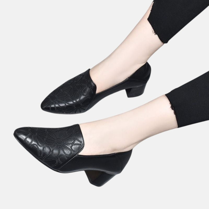 MARIA | PEHMEÄT VEGAANISET NAHKAISET BRODEERATUT KENGÄT