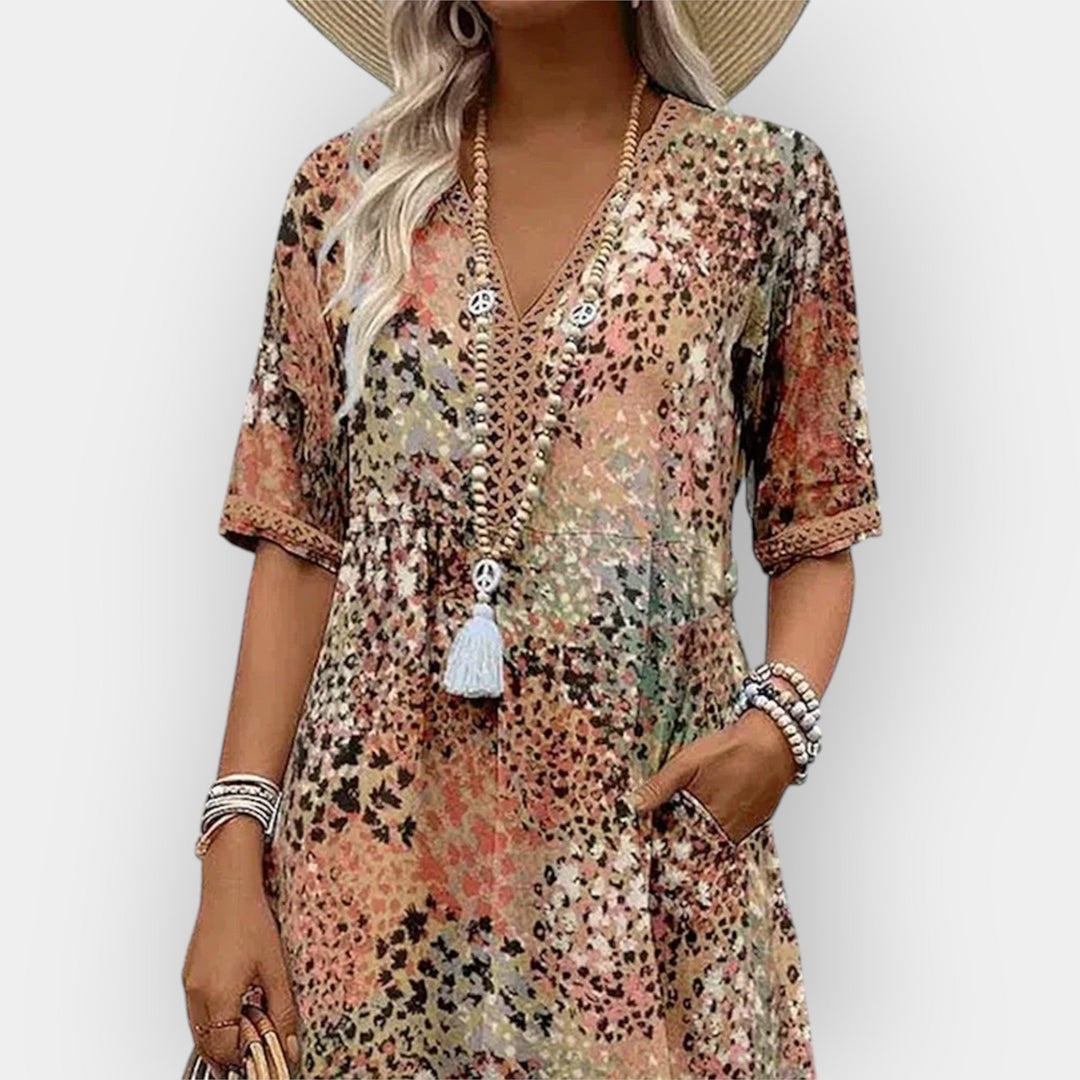 Kukkakuvioinen Midi Mekko | Tyylillä