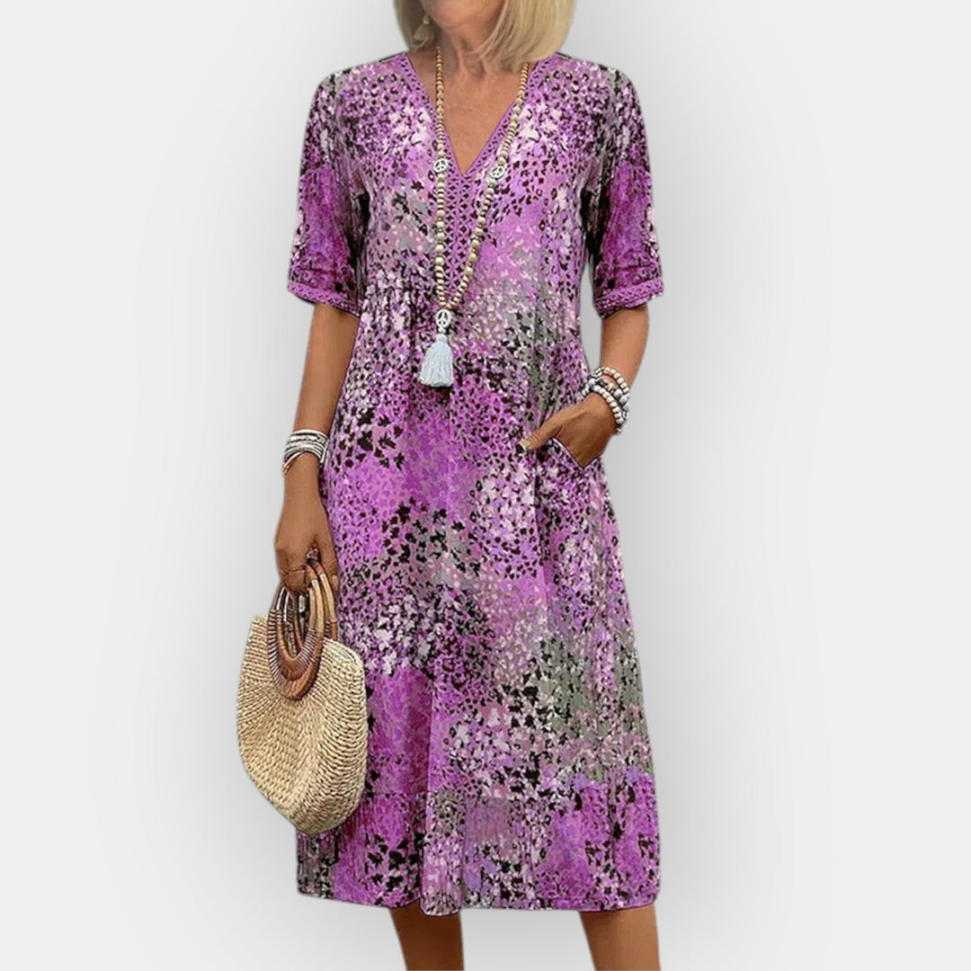 Kukkakuvioinen Midi Mekko | Tyylillä