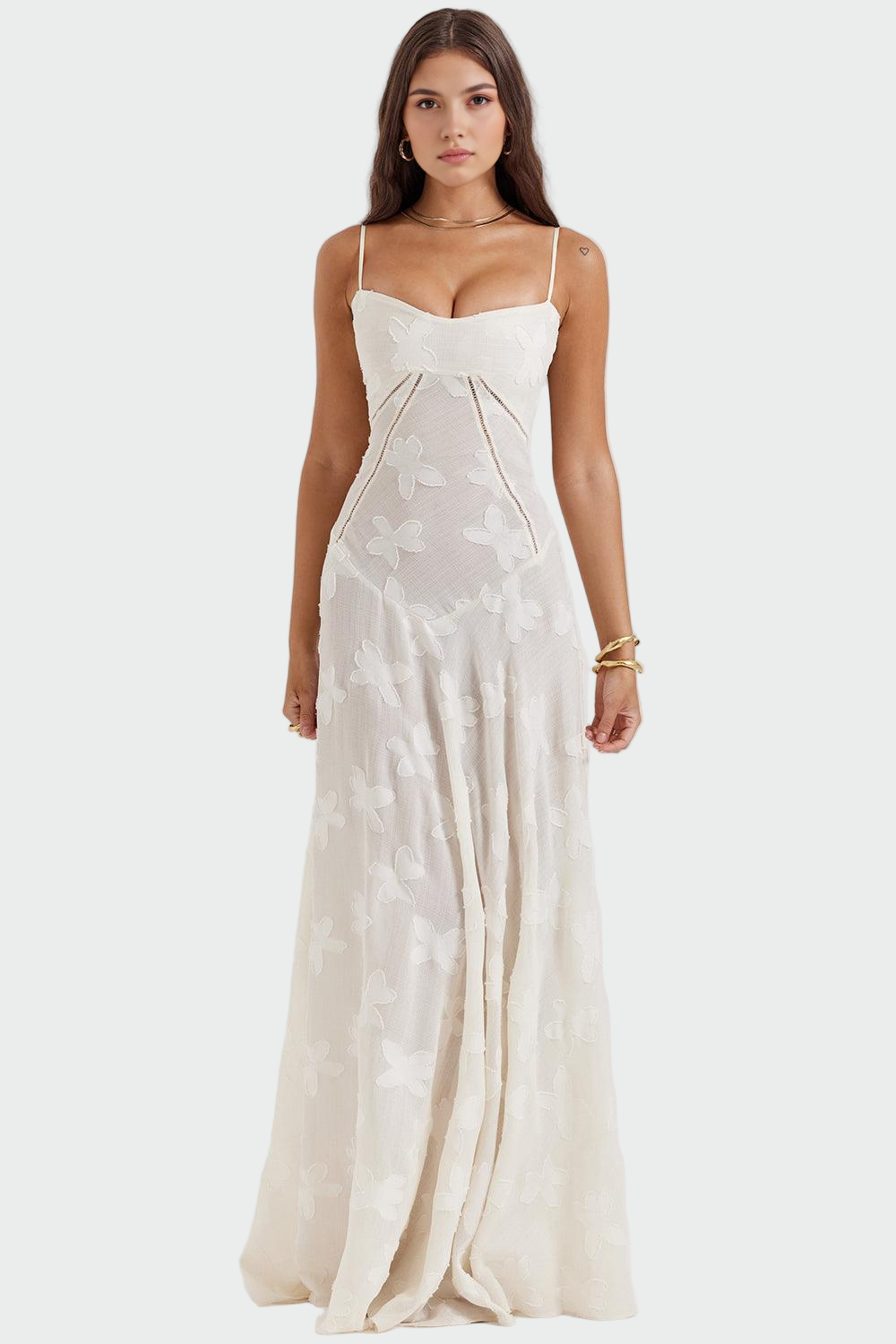 Pitkä | Kukallinen Mekko