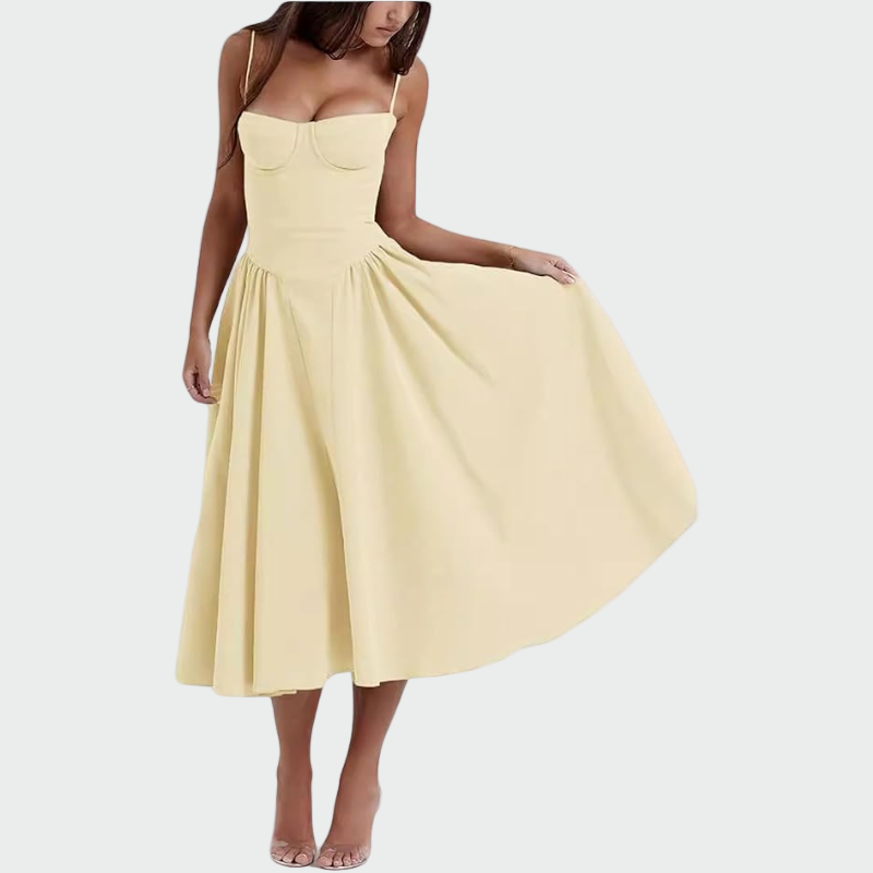 Satiini Maxi Mekko | Ohut