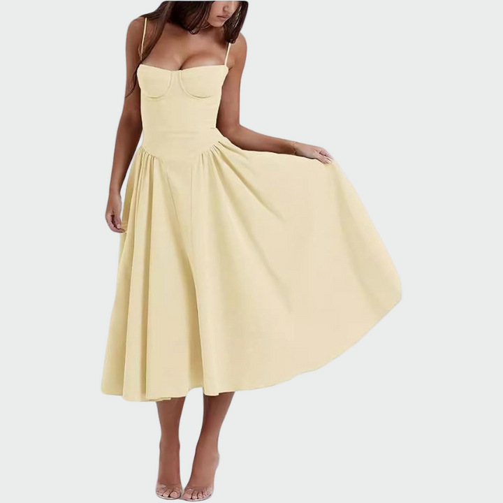 Satiini Maxi Mekko | Ohut