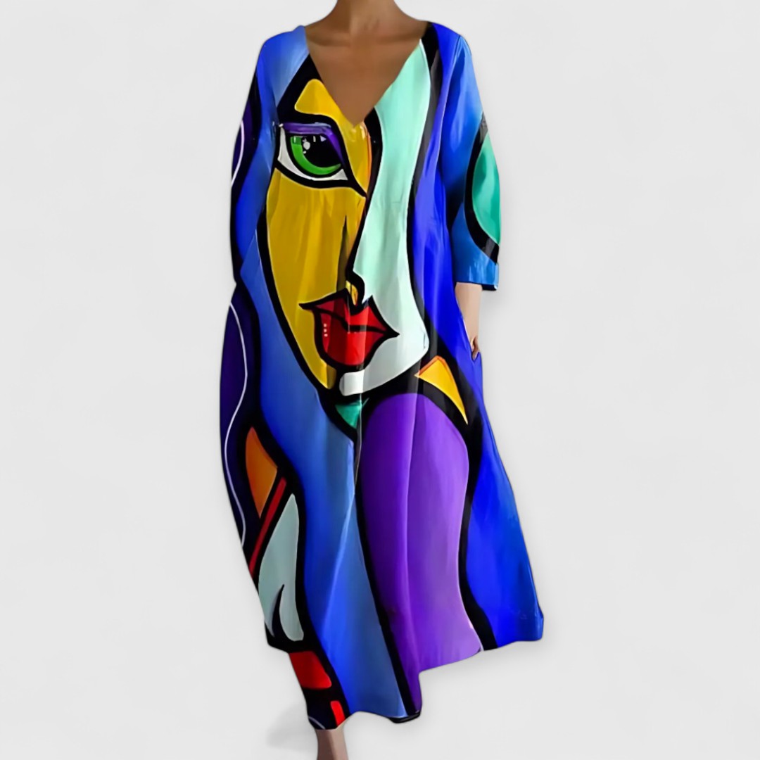 Kimalteleva V-pääntie | Mekko