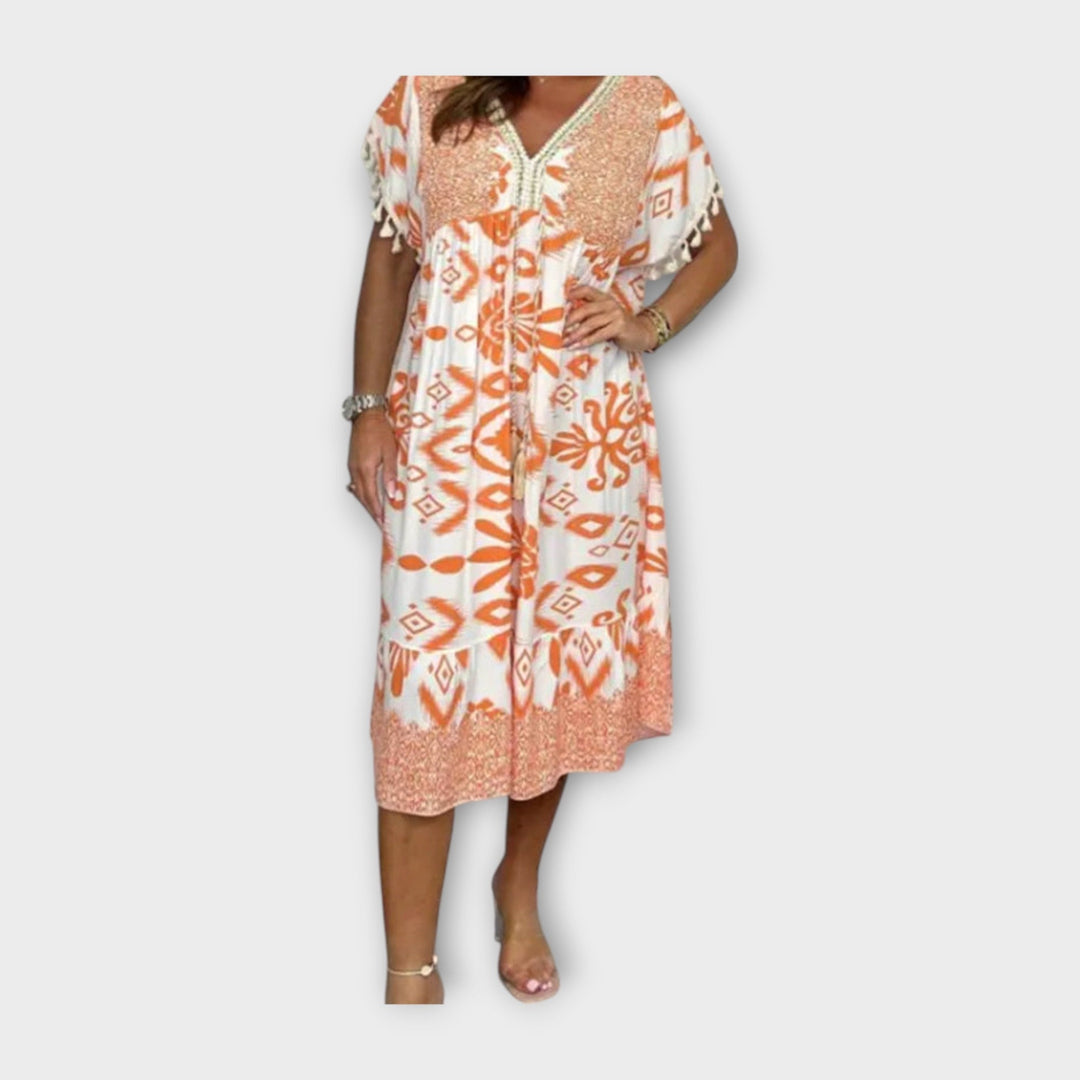 Polven Alapuolelle Ulottuva Kaftaani | Kuvioilla ja Nyörillä