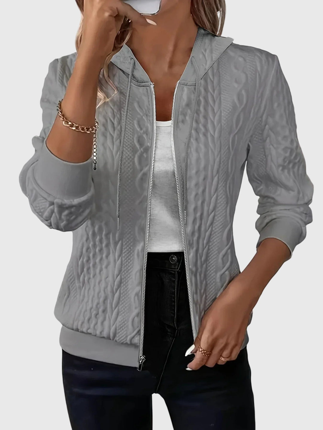 Lena™ | Vetoketjullinen huppari