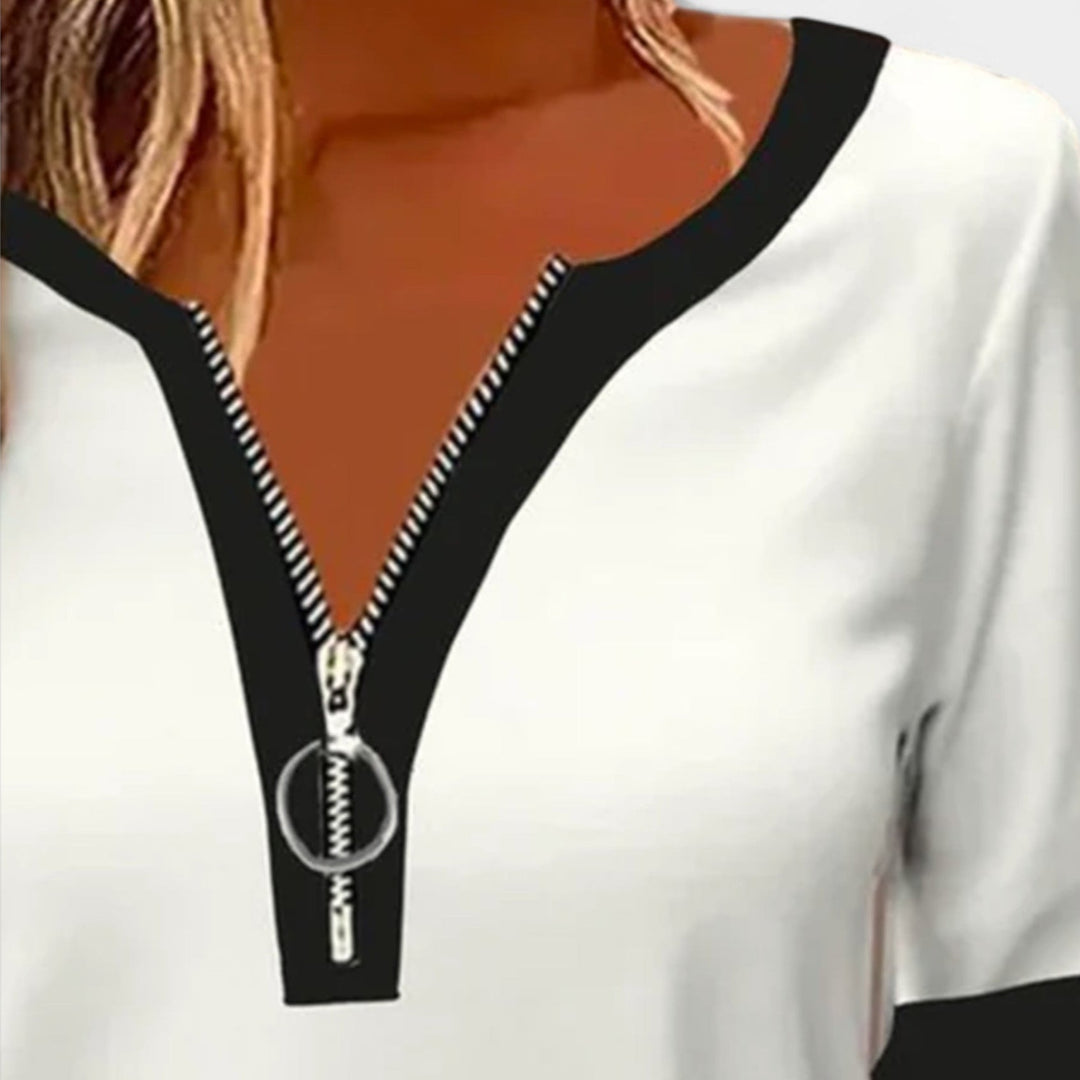 Pitkähihaista T-paitaa | Vetoketjulla