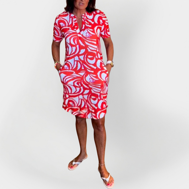 Midi Mekko | Kuvioilla Ja Lyhyillä Hihoilla