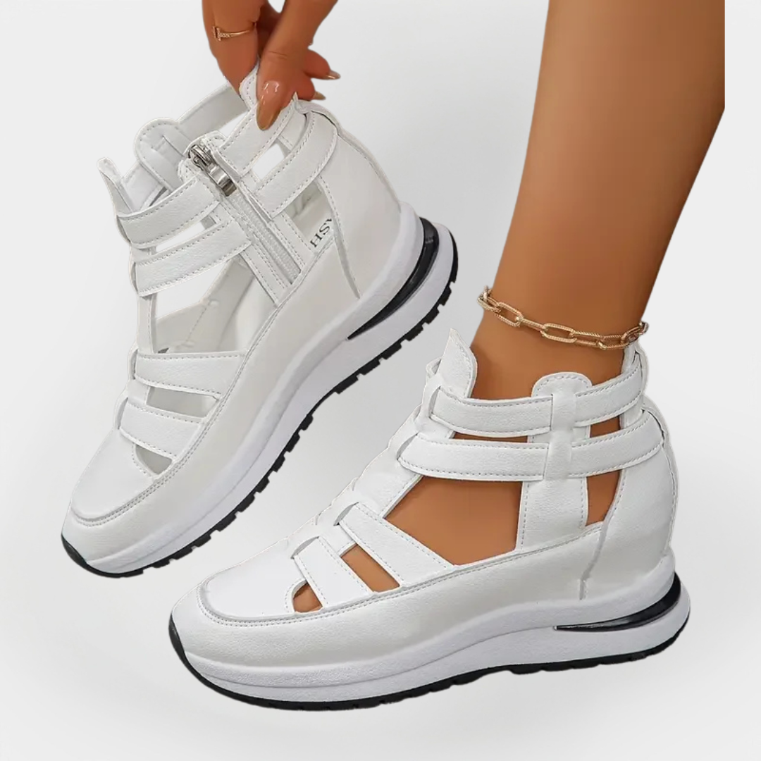 Tyylikäs Kevyt Korkokenkä | Sivuvetoketjulla