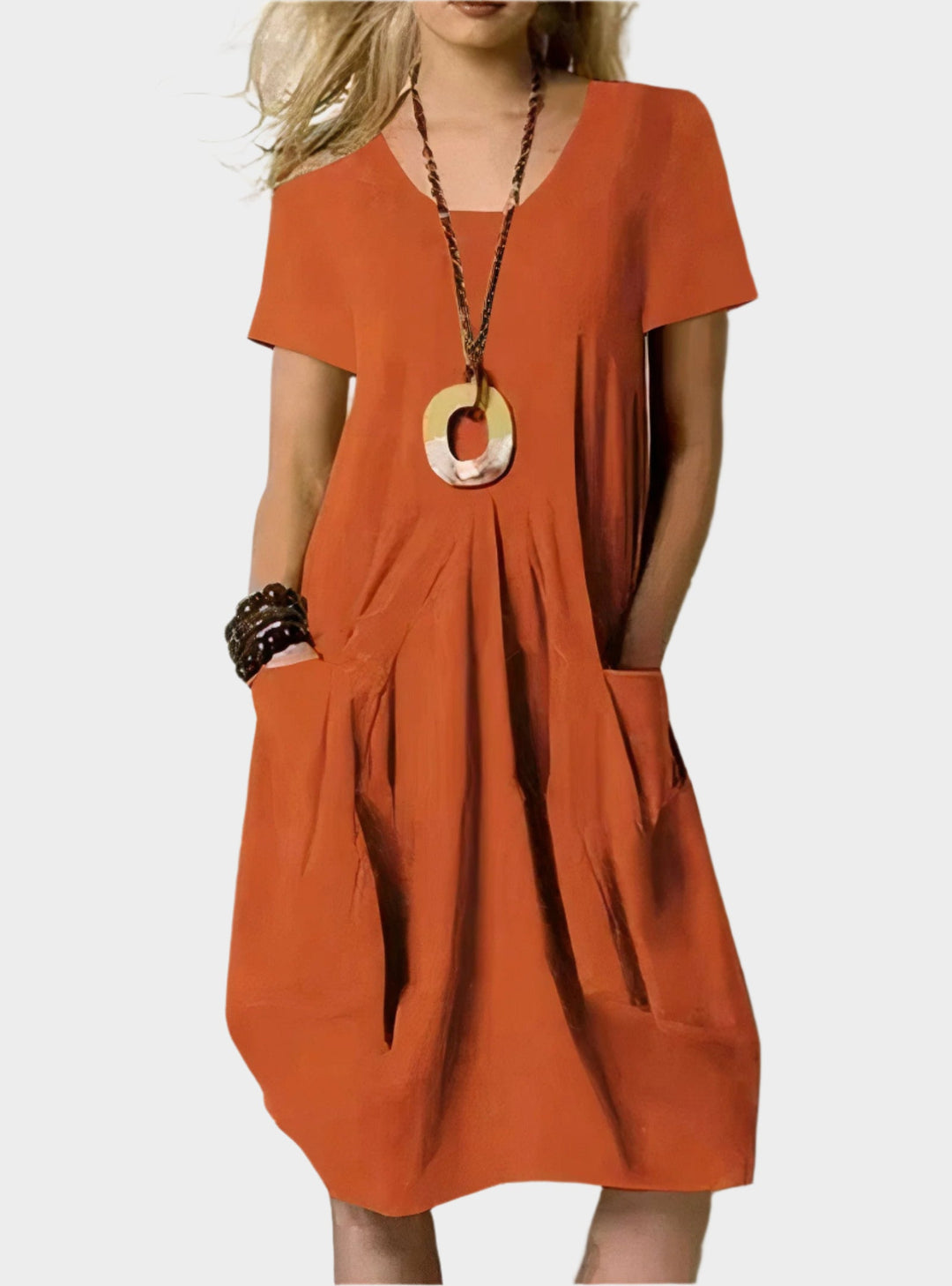 Ilmava Pitkä Mekko | Taskuilla