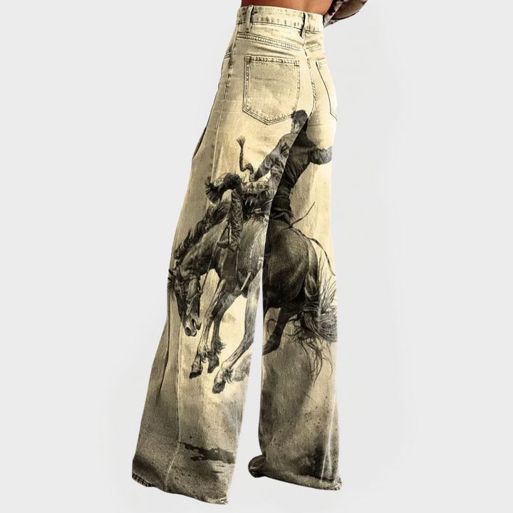 Mukavat farkut | leveät lahkeet | rento istuvuus