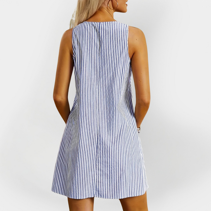 Ilman Hihnoja | Raidallinen Mekko