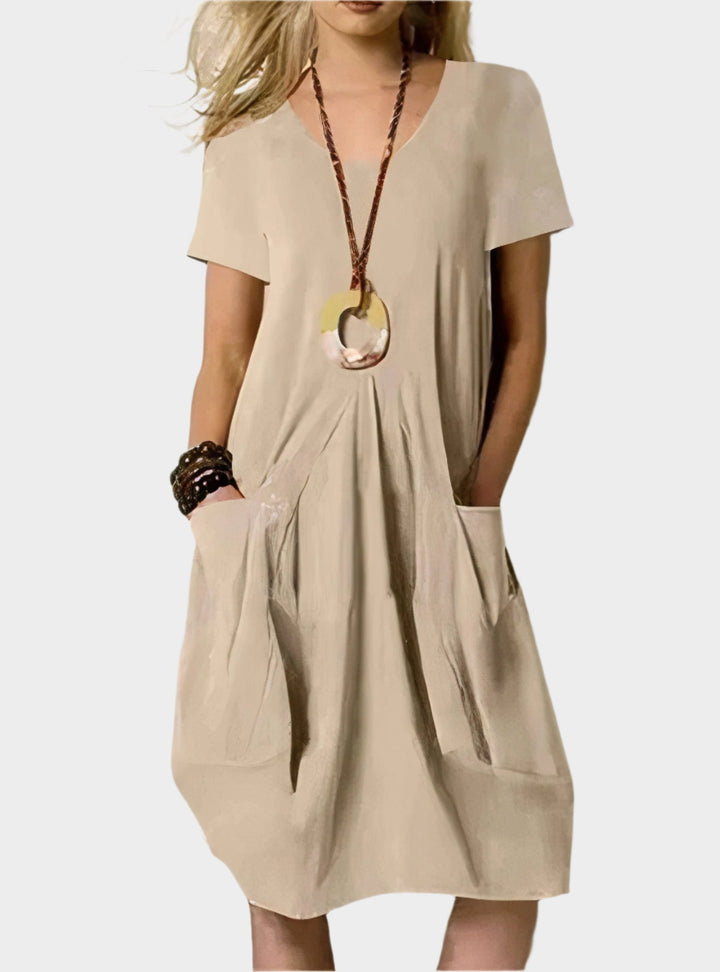 Ilmava Pitkä Mekko | Taskuilla