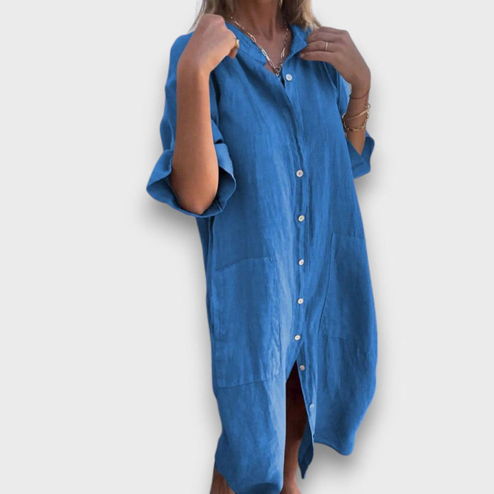 Liinipaita | jossa napit ja taskut