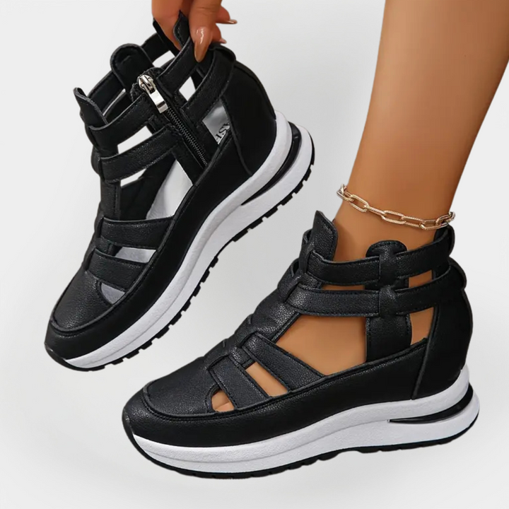 Tyylikäs Kevyt Korkokenkä | Sivuvetoketjulla