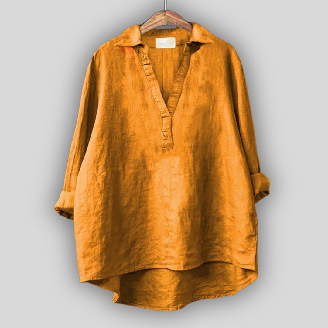 Valkoinen Pellavapaita | V-aukolla