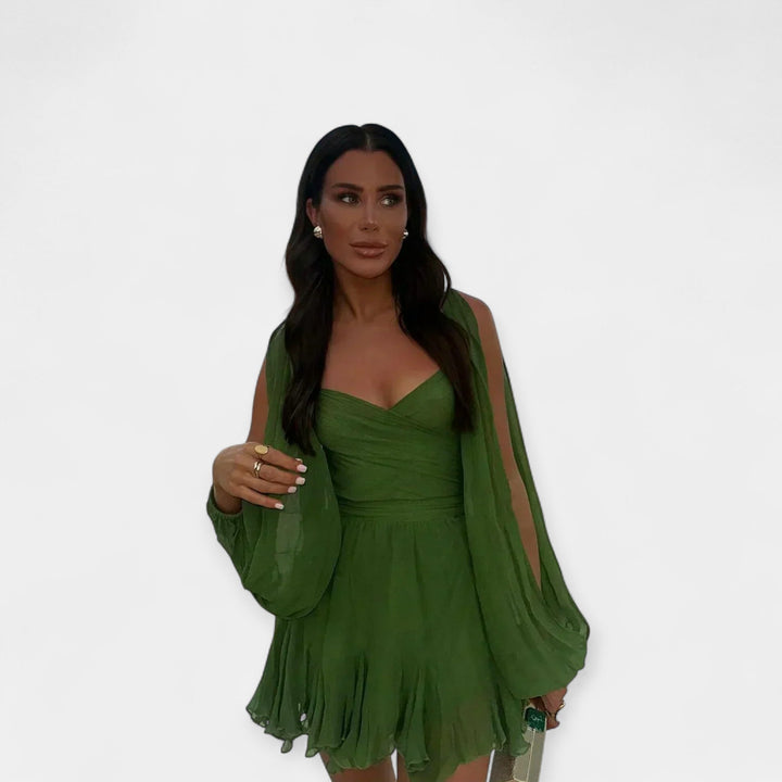 Romanttinen Lyhythihainen Mekko | Tilaisuuteen