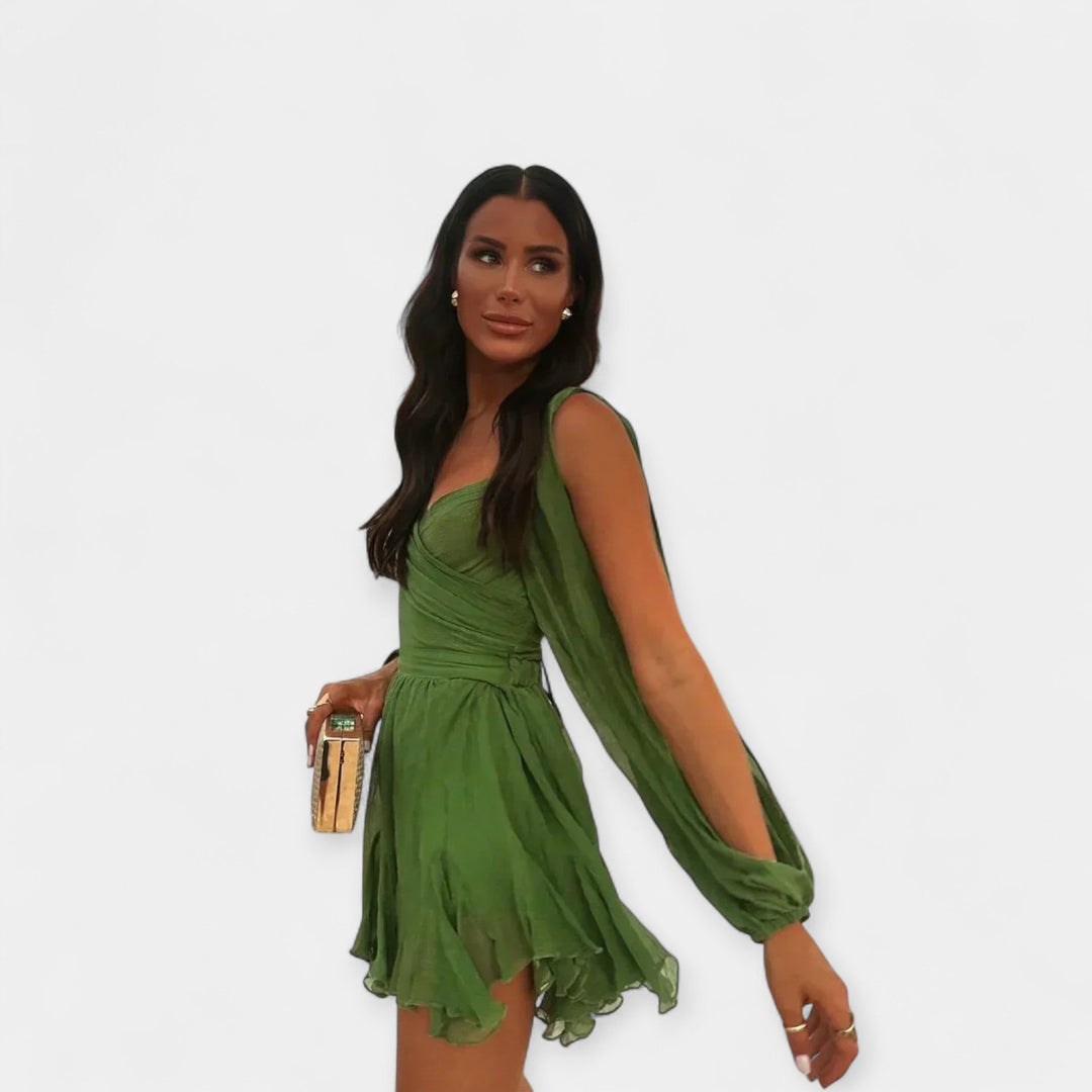 Romanttinen Lyhythihainen Mekko | Tilaisuuteen