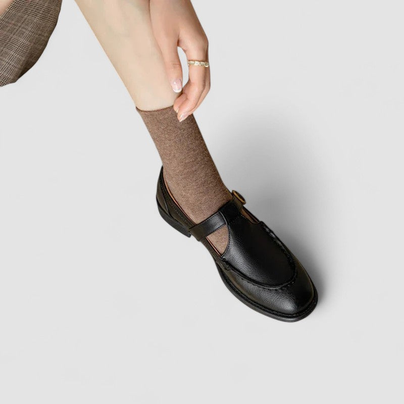 Zhelynne | Neliönmuotoiset Mary Jane -kengät ortopedisella tuella